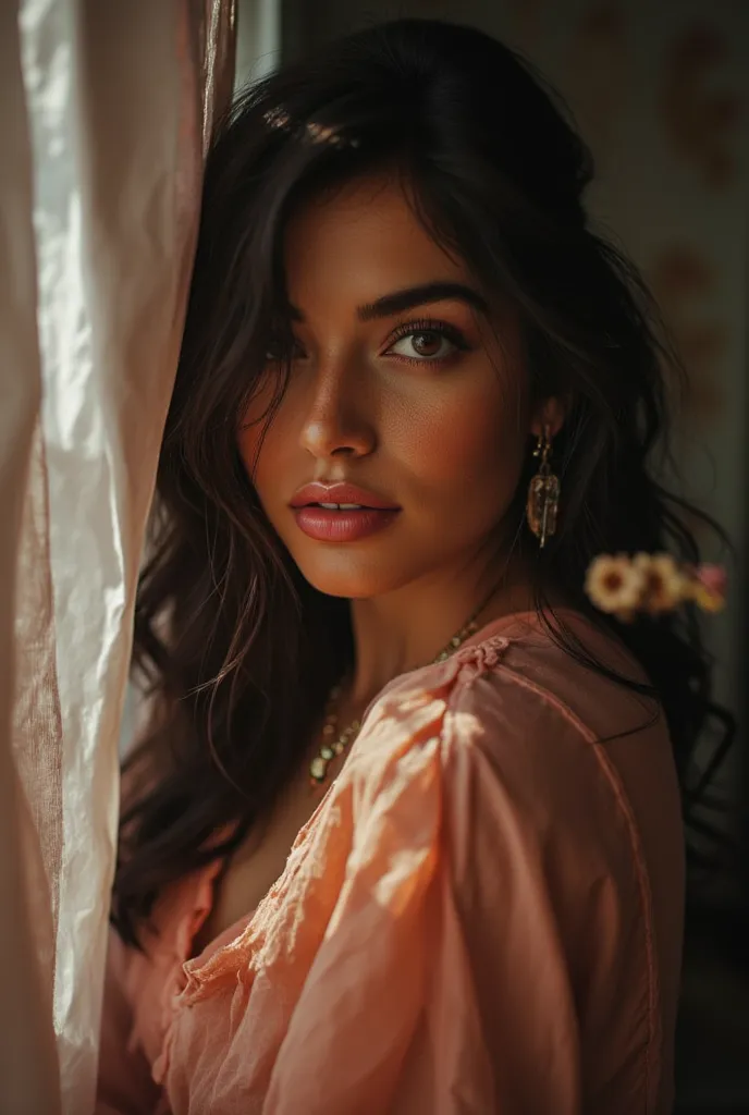 mozzafiato curvaceous desi female. sensual pulchritudinous. beautiful eyes. ineffable natural skin quantum details by polymath render. fastidious cogent integrated high ppi. $faded edges. jpeg artifacts. kafkaesque. otiose. indiscernible wholesome details....