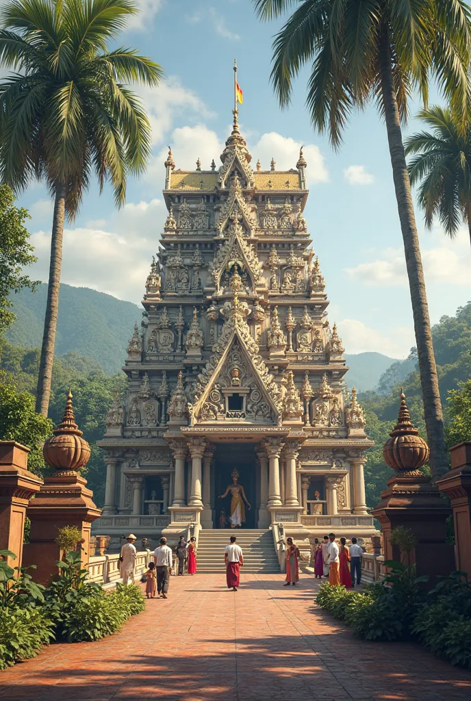 a sri lankan temple in 1800s