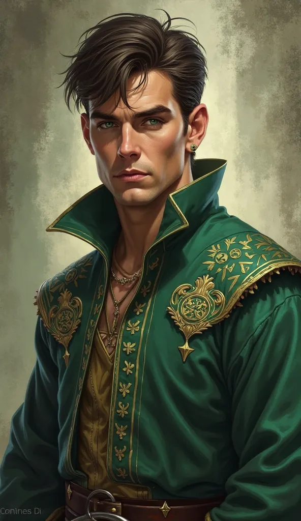 Galen Ironwood – The Arcane Prodigy

At 6’2”, Galen commands attention with his broad-shouldered, muscular frame—built for battle despite his path as a mage. His piercing emerald-green eyes are sharp, intense, always calculating. His dark brown hair, short...