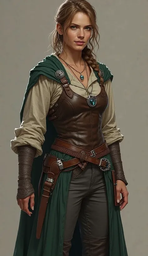 Mirella Voss – Innkeeper of The Ember Hearth Tavern

Age: 46 | Height: 5’7” (170 cm) | Build: Lean but strong, toned arms from years of labor

Hair: Auburn with silver strands, thick and slightly wavy, always tied back in a loose braid

Eyes: Steel-gray, s...