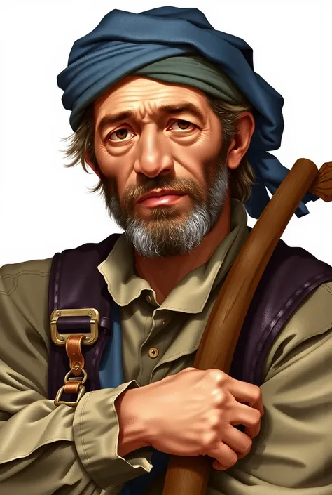 17th century sugarfarm worker character, no armor design sheet by Abram Efimovich Arkhipov, best quality, masterpiece, Representative work, official art, Professional, Ultra intricate detailed, 8k, White Background