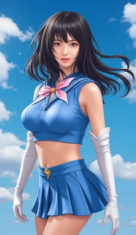   cinematic writing ,  Ultra High Definition, masterpiece,   accurate,  Super Detail,  advanced details,  high quality,    I've sorted   , Highest品質, Highest, 16k,  detailed faces,   realistic textured skin ,  sailor mercury,    Blue Sailor Suit   , The ba...