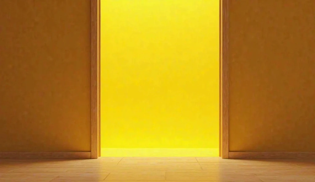 Yellow meditation paper at the door