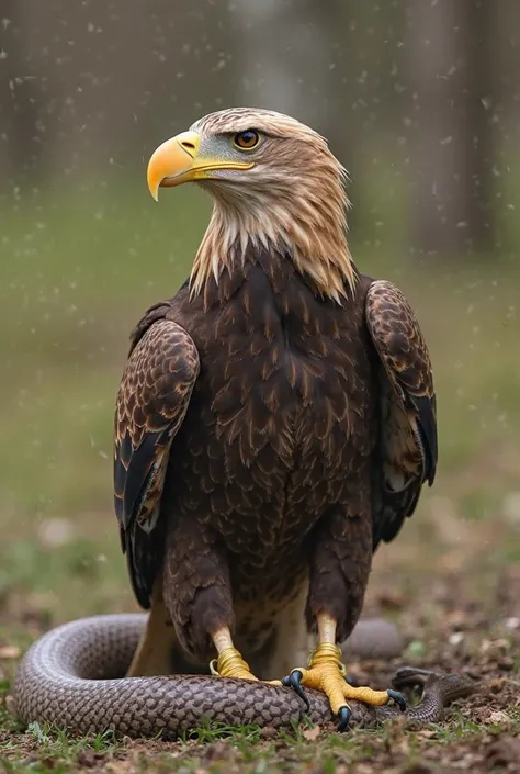 Make video Are you asking whether eagles play with snakes, or are you referring to something else, like a video, a story, or a symbolic meaning?

If you're talking about real-life behavior, eagles don’t play with snakes—they hunt them. Many eagle species, ...