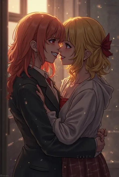 Himiko Toga kissing Shino Asada