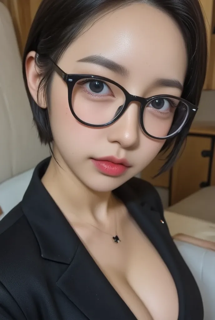  wearing glasses 