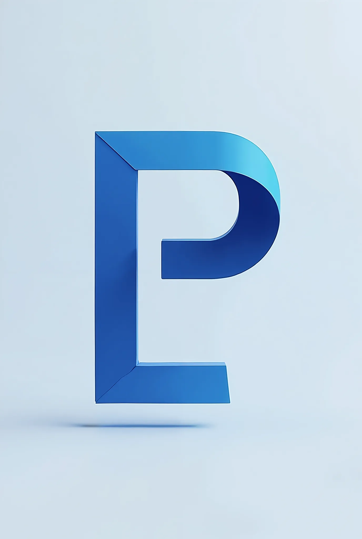 
Create a logo with the letters P and L blue