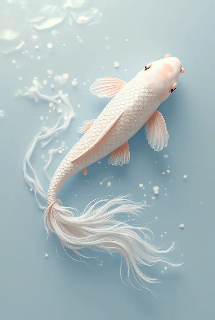 Pure white ....or orange pearl type lace koi ho