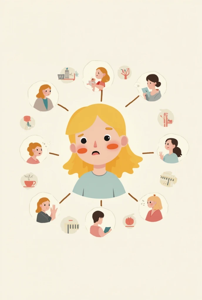 Please make a minimalistic poster a3 size that i can use as a single slide in a slideshow for a short speech about family life and parental support centred around a deaf baby (later toddler). I want the poster to look like a mindmap without the cobweb. The...