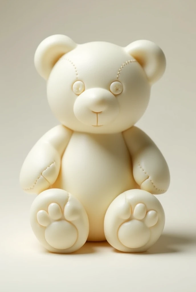 White chocolate in the shape of a teddy bear　real
pretty