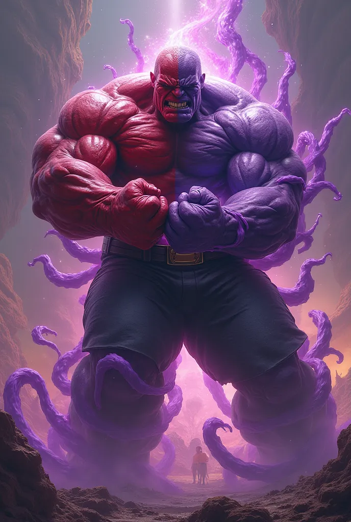 Red Hulk and Thanos slime 