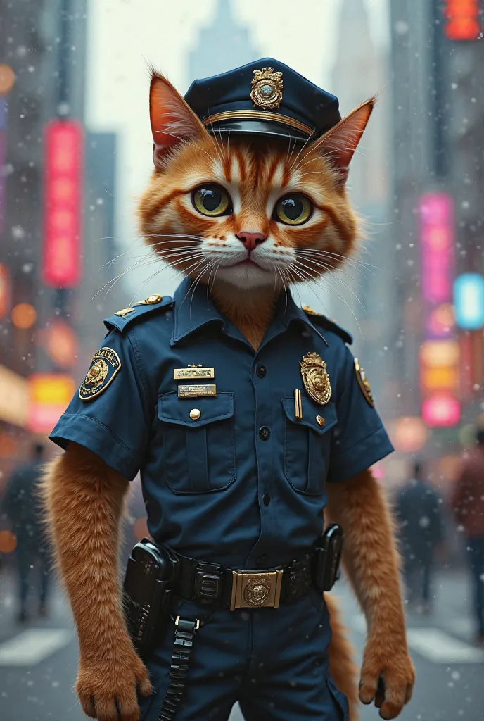 Cat police man