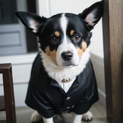 The Black and White Dog Who Came in a Sherlock Holmes Costume