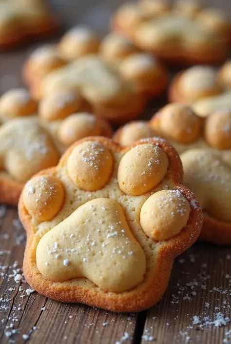 dog footprint cookies　 real 