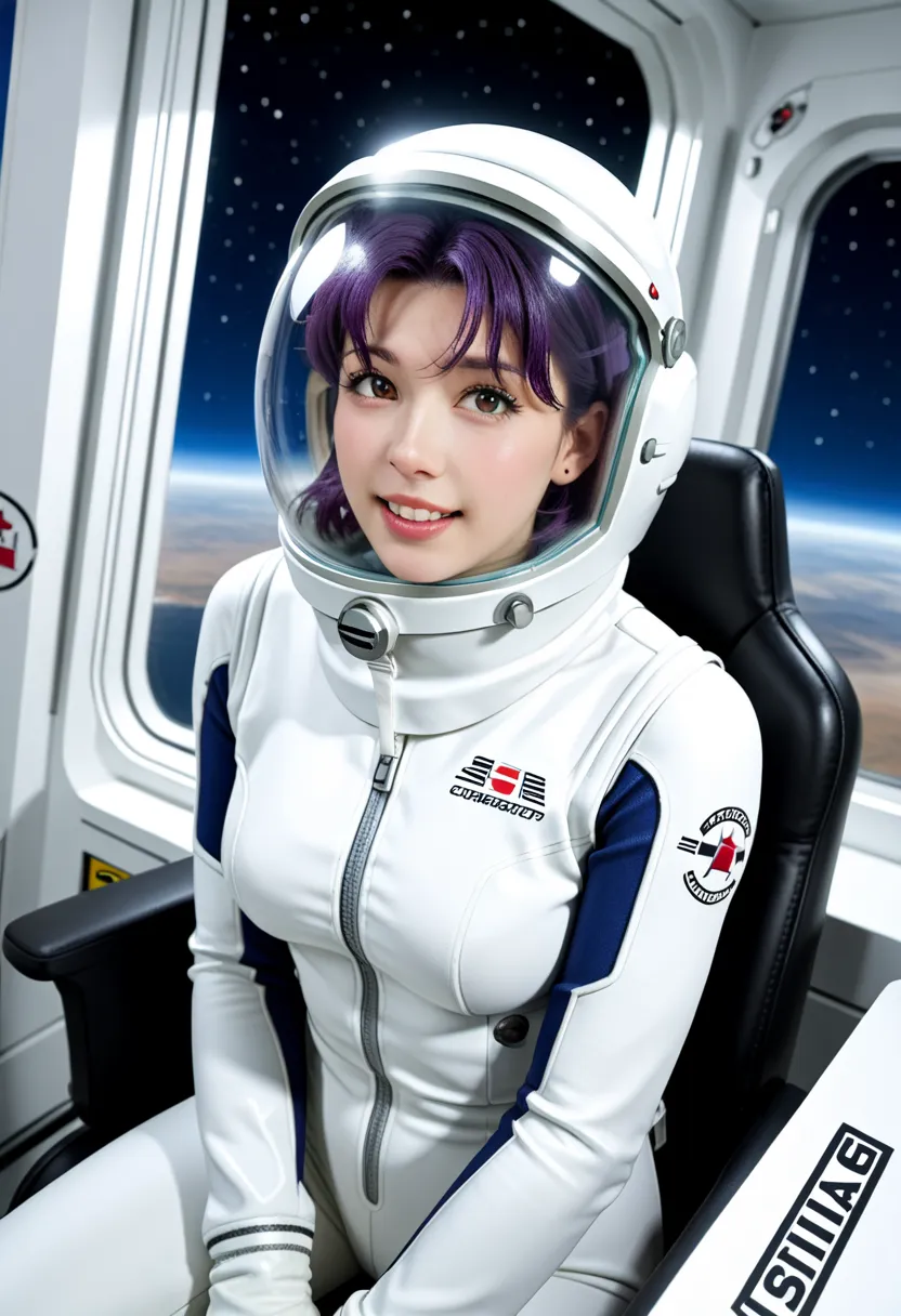  (plugsuit:1.15), , eva helm, , indoors,masterpiece, best quality, 1girl, solo, {{{very short hair:1.7}}}, pread legs, , , short hair, ,(upper body:1.2)space helmet, space helmet,eva helm, spacesuit , astronaut),, bubble helmet, space helmet, (1girl:1.1) w...