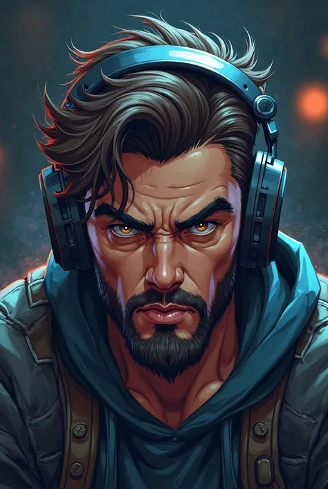 Create gamer avatar with goatee 