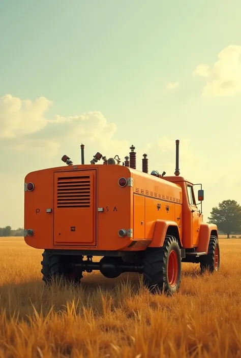 The 1954 Pampa Bulldog Transformer comes in a classic old orange color, which is reminiscent of the rustic appearance of the machines of the 1950s. The robust, rather compact form of the transformer underlines its functional, agricultural origin, while the...