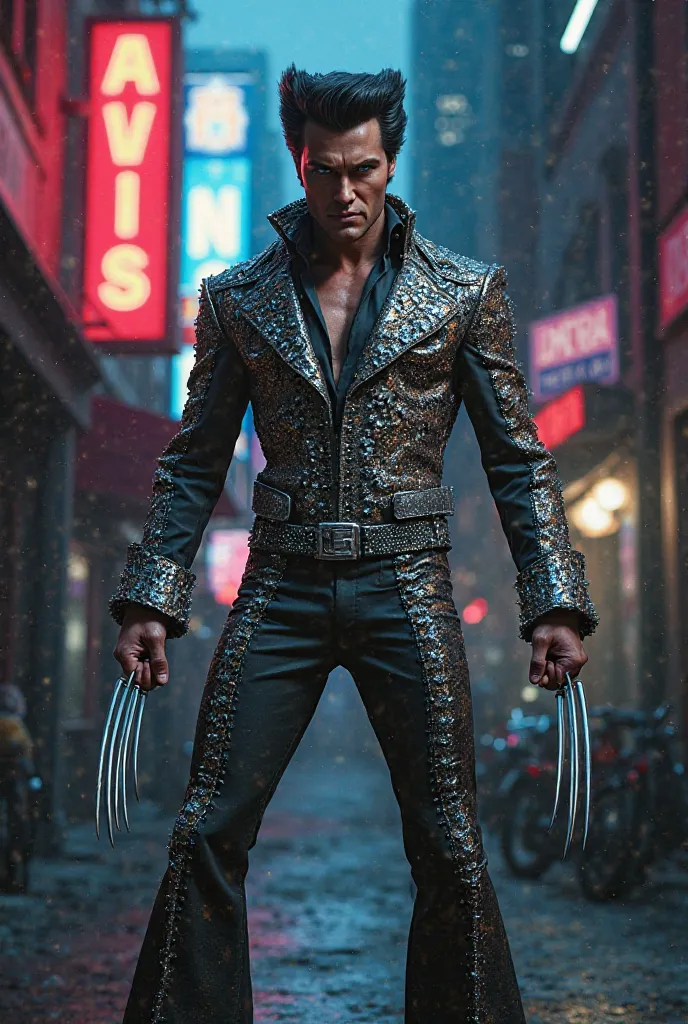 Elvis Presley as wolverine 