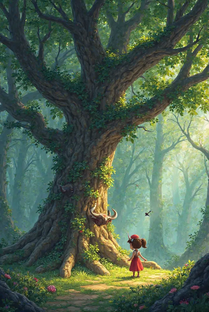 Ellie places the magic crystal on the roots of the great tree. As the magic unfolds, the tree's wilted leaves turn shiny 3D green, and glittering bulls climb the tree trunk. The surrounding forest is full of life, where 3D flowers bloom and animals peek ou...