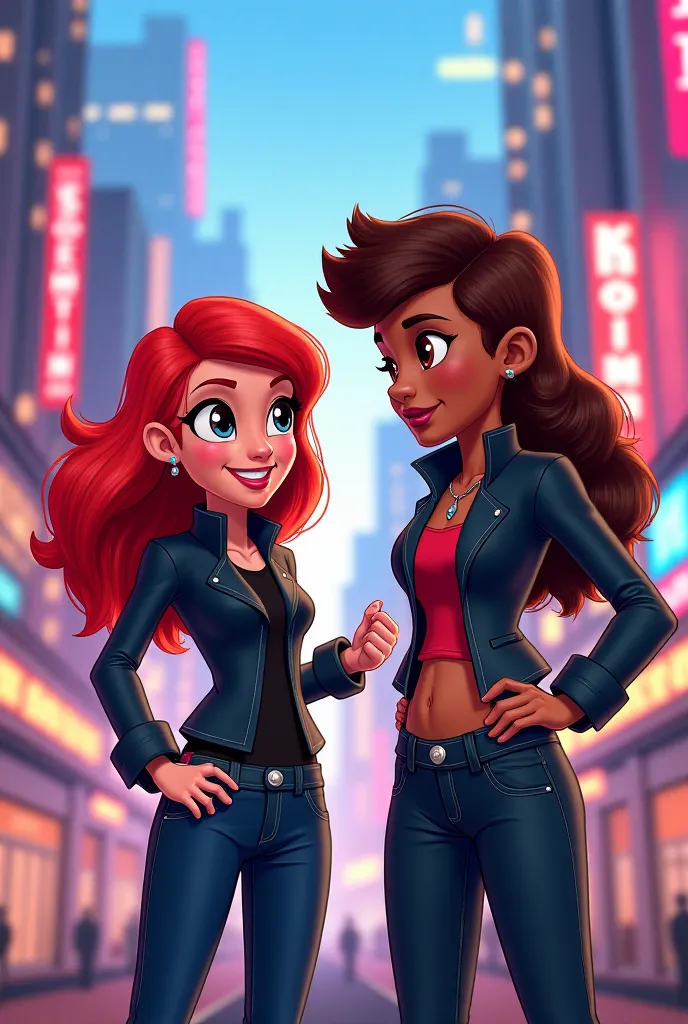 Kim Possible and her friend Monique