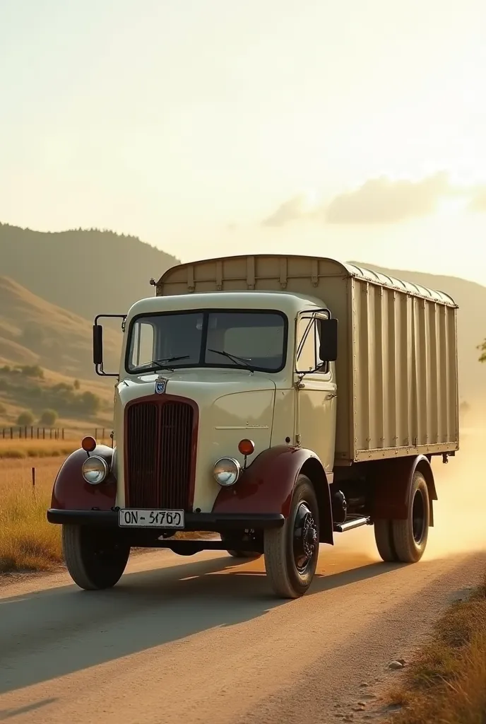 The MAN F8 transformer from 1951 is in a delicate, light cream finish, which gives it a classic and timeless look. The brown fenders contrast elegantly with the lighter body of the vehicle and give it a distinctive, vintage aesthetics. The transformer stan...