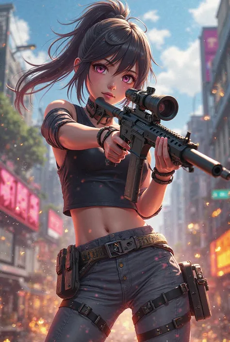 Anime shooter girl for free fire