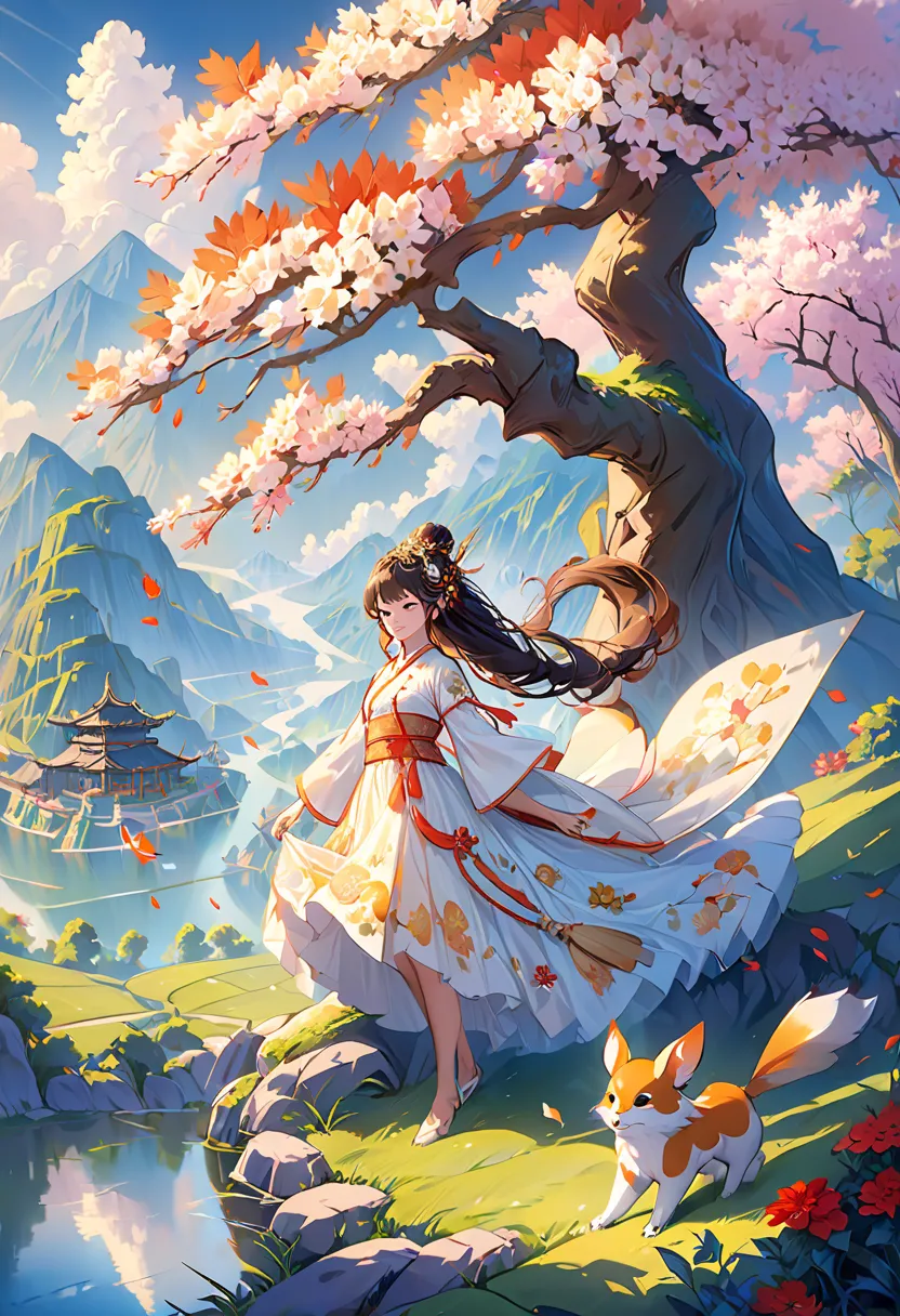 Imagine a world where the grandeur and enchanting magic of Hindu mythology come together., It is home to creatures that combine the delicacy of fairies with the charm of anthropomorphized animals.. This enchanting world reflects the beauty of China&#39;s a...