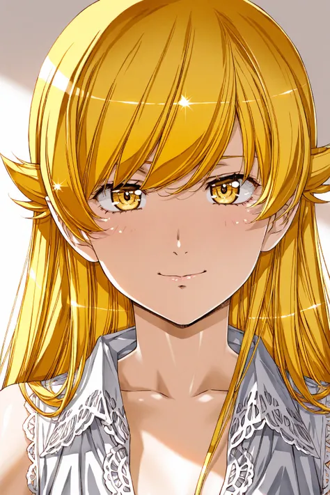  urushihara_Style, Shinobu Oshino,  bakemonogatari, anime, Smiling, Alone