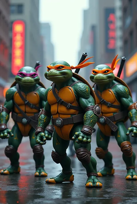 Create the new ninja turtles with new costumes