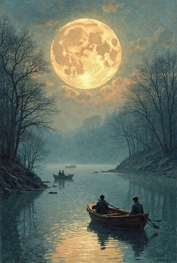 Poem January Full Moon harmoniously combines classic and modern. Classicism expressed in the quaternary poetry, Nature images (moon, river, boat) and meditative style. Modernity lies in the revolutionary content with the scene “discussion of military work,...