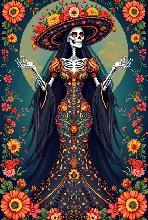 La Catrina drawing 