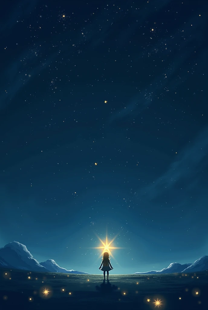 Luma was the smallest star in the sky. She loved to shine, but no matter how hard she tried, her light was always dim compared to the big, bright stars around her.