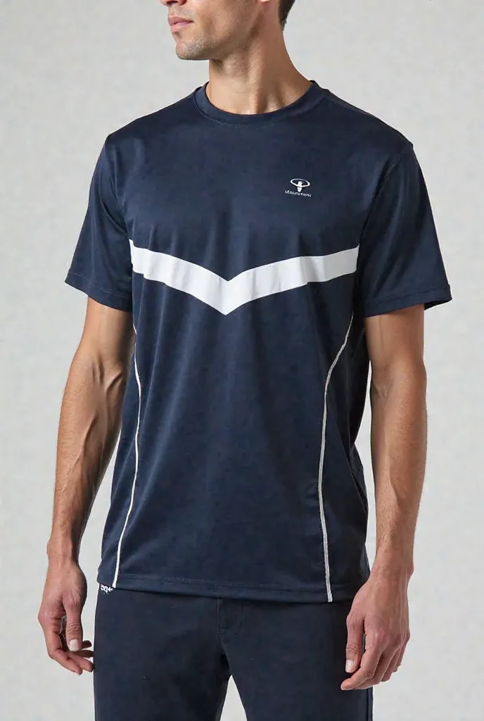 i need a sport t shirt in navy blue mixed with white color 