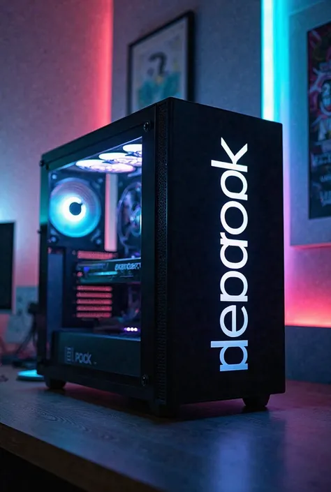 An gaming pc that has the name "PedroPK" Writen On It