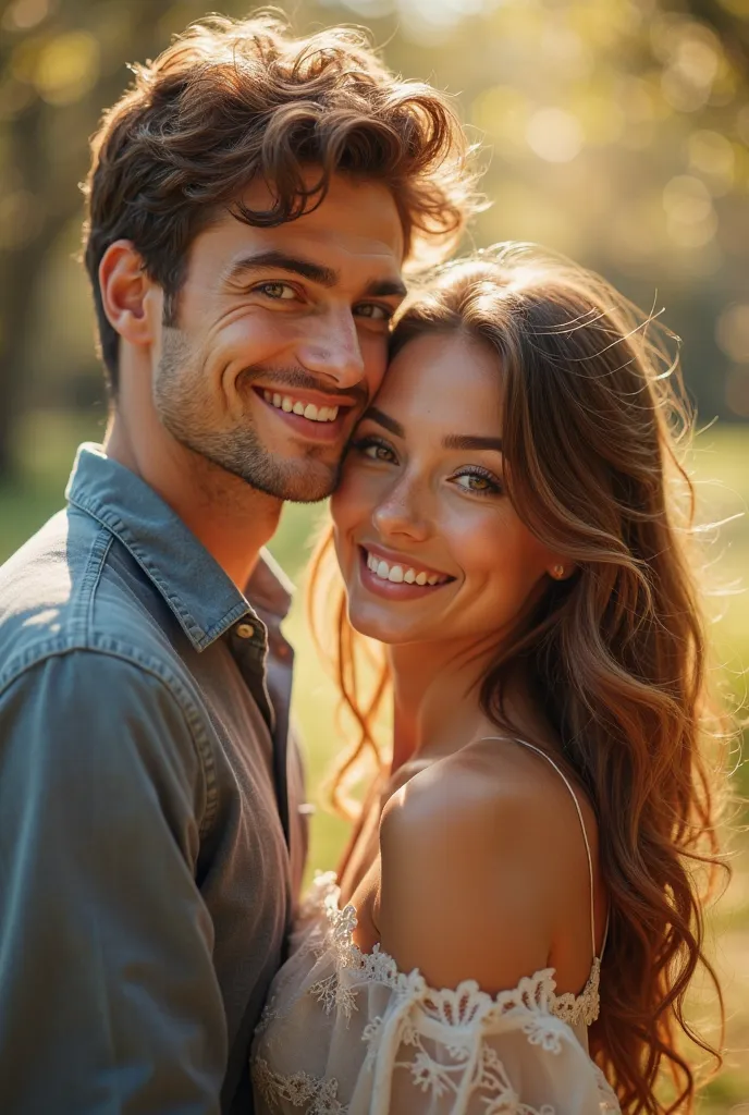 A photo of couple,  male aged 23 and female aged 20 