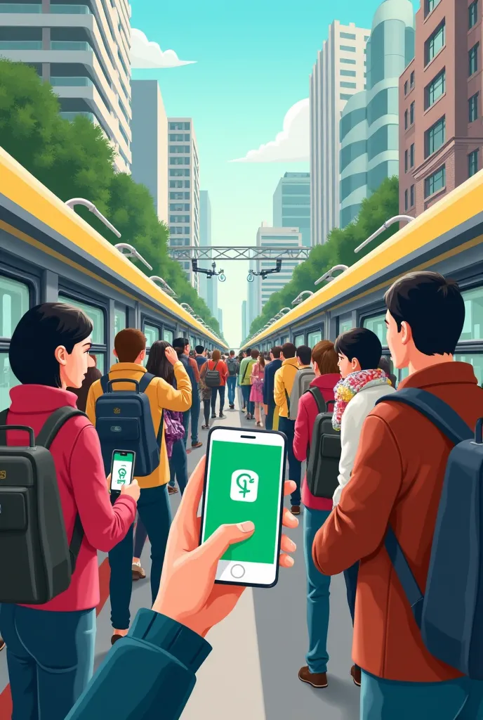 Sketch this We objectively aim to introduce a phone tap option for Gcash, where commuters can pay travel fare by simply tapping their phones and automatically deducting from their e-money.
