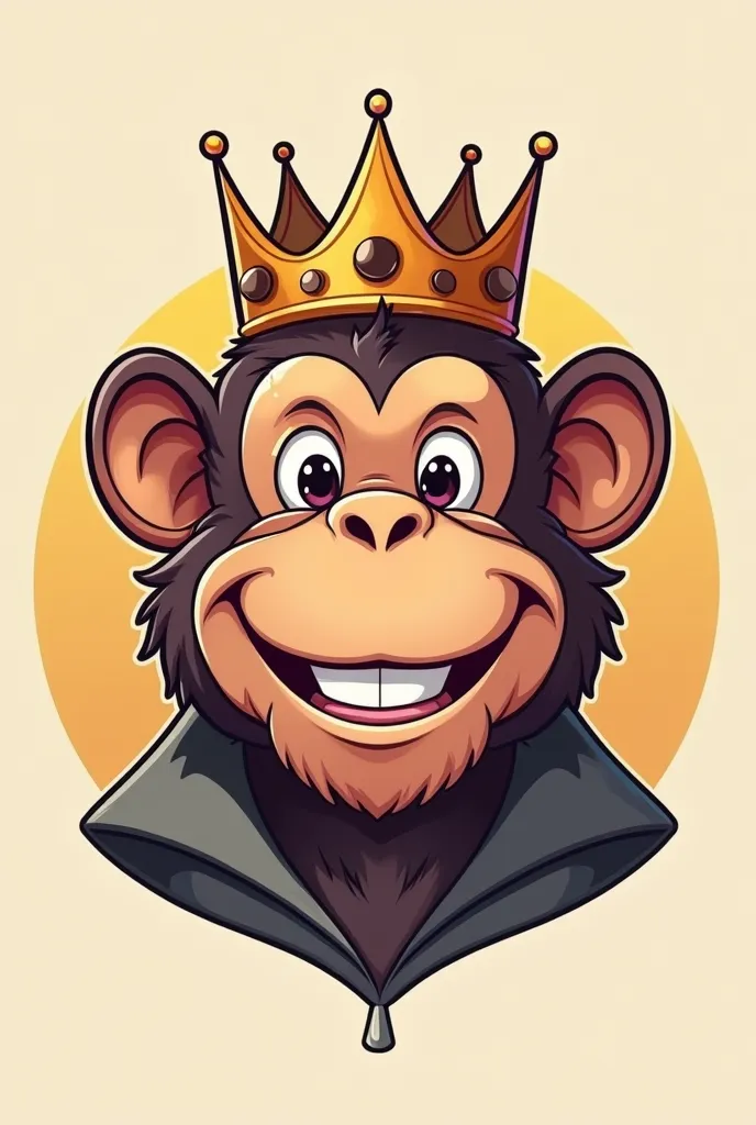 Create a logo with a monkey for my channel called King of the Long Nose 