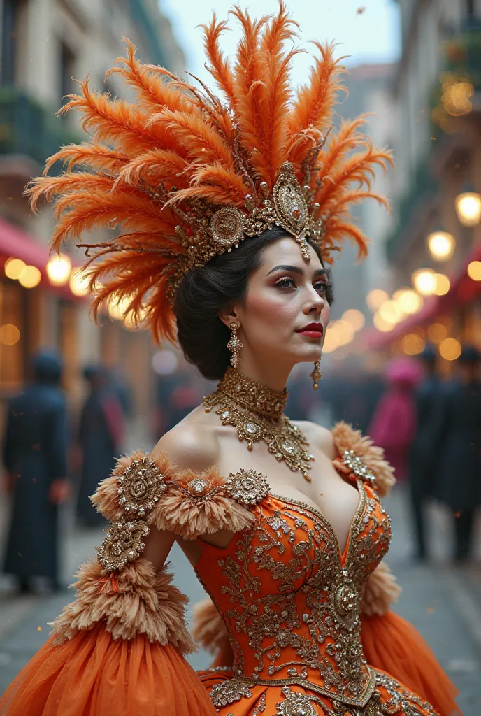 Venice carnival costume inspired by the opera muse 