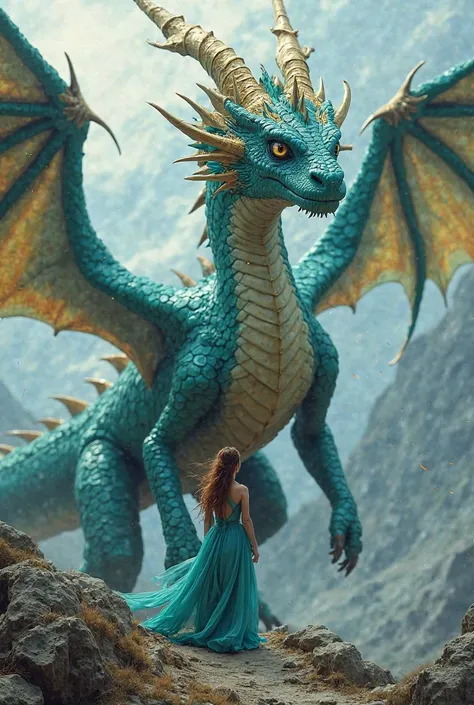 A huge and scary dragon of • Appearance: Turquoise scales with golden details. Its eyes shine like shooting stars, and its wings are long and majestic.
• Can: It can fly faster than any other dragon and fire blue arrows. Its roar echoes like distant thunde...