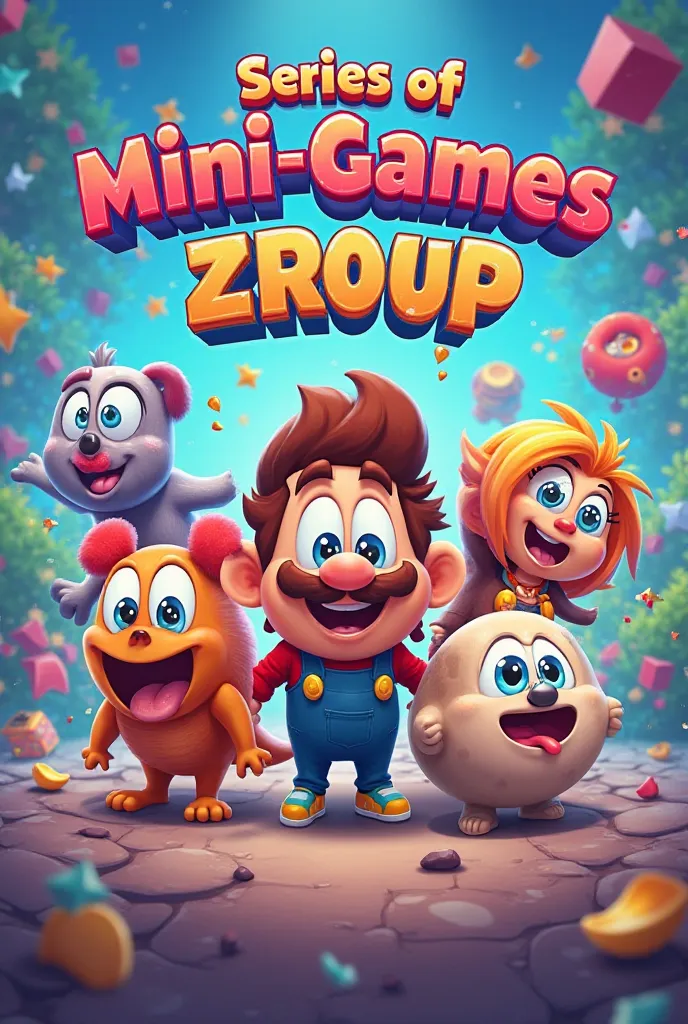 Mini games poster announcement type