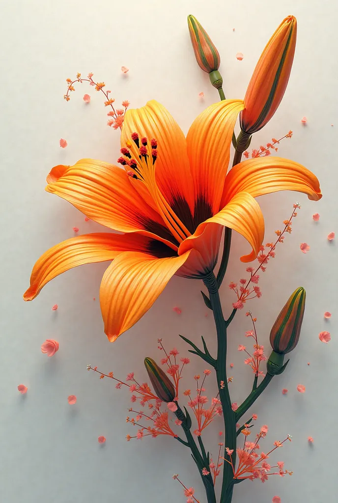 It simulates being a graphic designer and generates an image of a flower and at the same time, with the visual technique, activity and passivity., with the contrast composition 