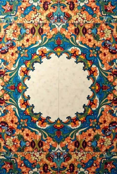 The tiles that are Andalusian. And in the center put a nice picture so you can write a name, Title, etc