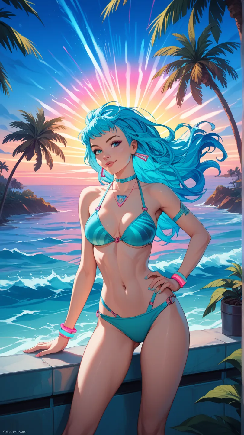 Nami in Neon Art, Bikini