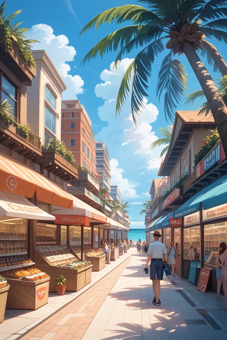 Sunbusy store is located on a beautiful beach with tall coconut trees and cool sea breeze,Surrounding the store are hotels, amusement parks, etc. We will hear the sound of ocean waves and clear blue sky. On a busy road with many people passing by. This pla...