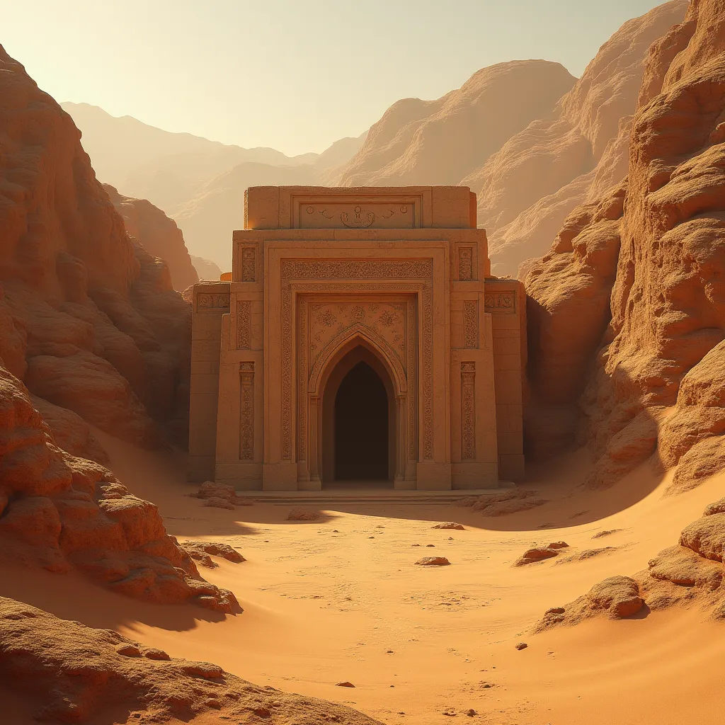 An ancient Arab tomb in the desert