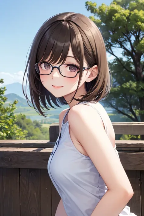 anegasaki nene, shiny brown short hair, beautiful brown eyes, smiling face, sparkling pupils, (fine grain), highly detailed eyes, highly detailed face, highly detailed eyes,, (masterpiece:1.2, best quality), ((only1 girl)), cowboy shot,cowboy shot,, 





...