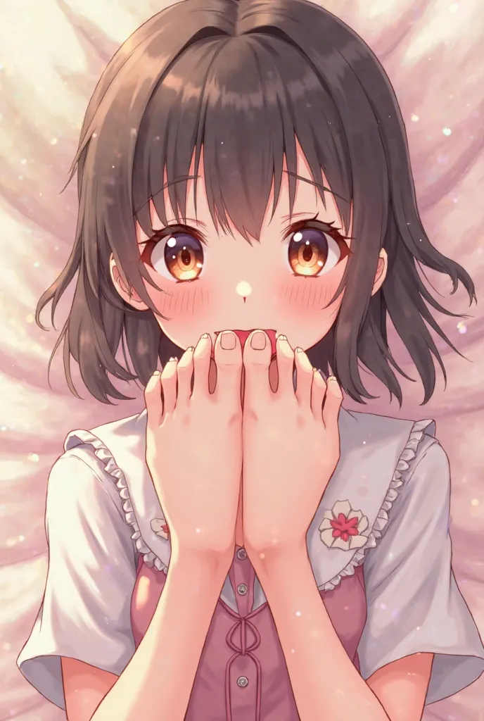 White toes that are in anime girls mouth 