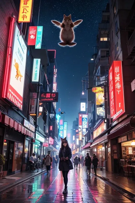  * Basics:
   * Japanese woman in her 20s wearing flying cat ears, Fantasy, colorful, exhaustiveな背景
   * unknown creatures that live in the deep sea, Illumination,  real , In the water
   * Cyberpunk squirrels, neon,  near future city, exhaustive
 * Add el...