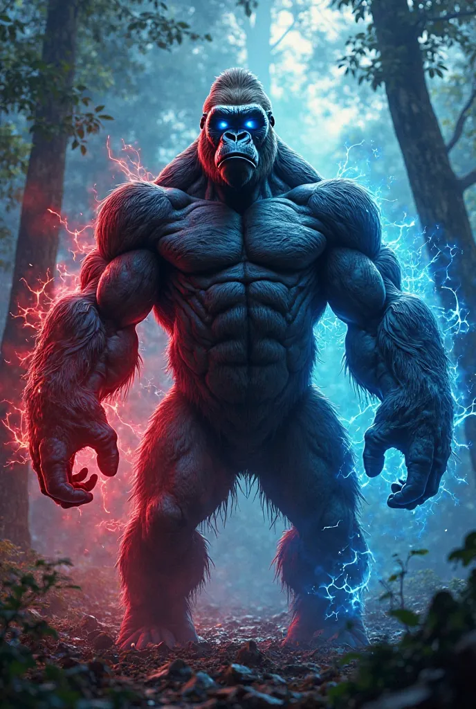 Image 1: Gorilla + Marvel Character (Separate)

Scene Description:

Ek powerful gorilla standing in a jungle environment, muscles fully flexed, with glowing eyes.

Dusri side pe Marvel ka ek superhero (jaise Iron Man, Hulk, Thor ya Spider-Man).

Background...