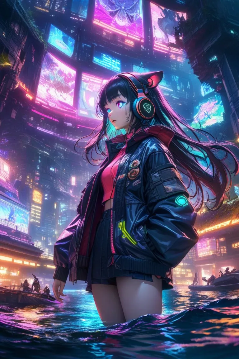  * Basics:
   * Japanese woman in her 20s wearing flying cat ears, Fantasy, colorful, exhaustiveな背景
   * unknown creatures that live in the deep sea, Illumination,  real , In the water
   * Cyberpunk squirrels, neon,  near future city, exhaustive
 * Add el...